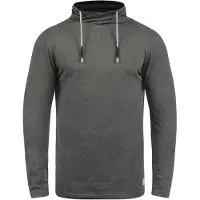 Blend Langarmshirt "Langarmshirt BHPallo", Herren, Gr. L, grau (pewter mix), Obermaterial: 60% Baumwolle CO. 40% Polyester PES., Shirts Langarmshirt