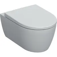 Geberit Wand-WC, Tiefspüler Set iCon 36x53cm, ge F., rimfr., m Sitz, we. ma