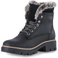Tamaris Schnür-,Zug-u.Schnallenstiefel in schwarz, Gr. 40