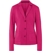 HEINE Jerseyblazer "Jersey-Blazer Jerseyblazer aus Baumwolle, ungefüttert", Damen, Gr. 38, rosa (pink), Jersey, , Modisch, Blazer Jerseyblazer
