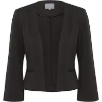 Culture Blusenblazer "Damen Blazer CUeloise", Damen, Gr. 40, schwarz, Obermaterial: 74% Polyester PES. 22% Viskose CV. 4% Elasthan EL., Blazer Blusenblazer
