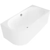 Polysan ASTRA R MONOLITH asymmetrische Badewanne 160x75x60cm, weiß