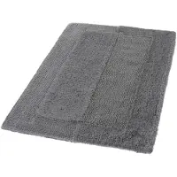 Kleine wolke "Havanna, Badvorleger, Badezimmer Teppich" Höhe 16 mm fußbodenheizungsgeeignet Badteppich, Uni Farben, Hoch-Tief Effekt, mit Bordüre