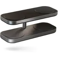 ZENS Quattro Wireless Charger Pro 4 - Kabelloses Ladegerät - Geeignet für Qi2 und MagSafe - Schwarz