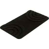 Kleine wolke Badematte "Bow", rutschhemmend beschichtet, fußbodenheizungsgeeignet, Badteppich, Uni Faben, Hoch/Tief Effekt