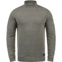 Blend Rollkragenpullover "Rollkragenpullover BHLatif", Herren, Gr. L, grau (zink mix), Obermaterial: 50% Baumwolle CO. 50% Polyacryl PAN., Pullover Rollkragenpullover