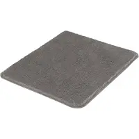 Kleine wolke Badematte "Marco, Badvorleger, Badezimmer Teppich", grau (anthrazit), H:20mm, Polyester, Badematten, Badematte, Badteppich, Uni Farben