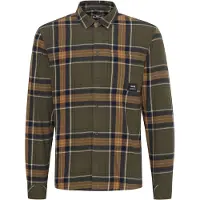 !Solid Flanellhemd SOLID "Flanellhemd SDBrandt", Herren, Gr. XL, N-Gr, grün (dusty olive), Obermaterial: 100% Baumwolle CO., Hemden Flanellhemd