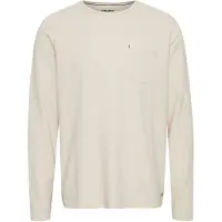 Blend Longsleeve "Longsleeve BHTee", Herren, Gr. XXL, beige (cloud cream), Obermaterial: 60% Baumwolle CO. 40% Polyester PES., Shirts Longsleeve
