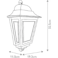 Elstead Lighting Außenwandlampe Deco Lane, rot, Laterne, Aluminium, IP44