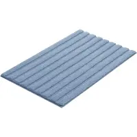 Kleine wolke Badematte "Cord", rutschhemmend beschichtet, fußbodenheizungsgeeignet, Badteppich, Streifen Design, Hoch-Tief Effekt