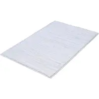Kleine wolke Badematte "Glow, Badvorleger, Badezimmer Teppich", weiß, H:14mm, Polyester, Badematten, Badematte, Badteppich, Uni Farben, Streifen Struktur, Hoch-Tief Effekt