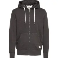 !Solid Sweatjacke SOLID "Sweatjacke SDChali", Herren, Gr. L, grau (dunkelgrau melange), Obermaterial: 65% Polyester PES. 35% Baumwolle CO., Sweatjacken Sweatjacke