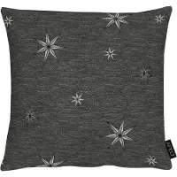 Apelt Dekokissen "5842", silber (anthrazit, silberfarben, sterne), B:39cm L:39cm, Polyester, Dekokissen_Sitzkissen_Kissenhüllen, Dekokissen