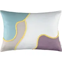 Tom Tailor Kissenhülle "Tropical Organic" Gr. 1, lila (lavendel, pflaume, violett), B:38cm H:0,5cm L:58cm, Polyester, Polyester, Kissenbezüge, Kissenhülle