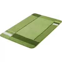 Kleine wolke Badematte "Padova, Badvorleger, Badezimmer Teppich" Gr. 2, grün (distel), H:20mm, Kunstfaser, Badematten, Badematte, Badteppich, modernes Design, mit Bordüre, Kundenliebling