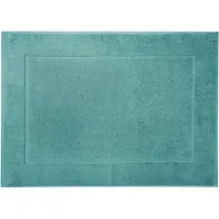 Framsohn Frottier Badematte "Uni Basic Hotelmatte" Gr. 2, blau (sky), H:11mm, Baumwolle, Badematten, Badematte, große Farbpalette, Hergestellt in Österreich, Badezimmerteppich