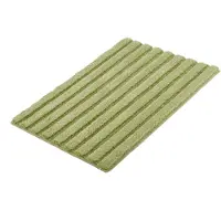 Kleine wolke "Cord, Badvorleger, Badezimmer Teppich" Höhe 25 mm rutschhemmend beschichtet fußbodenheizungsgeeignet Badteppich, Streifen Design, Hoch-Tief Effekt