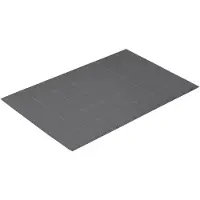Vossen Badematte "»Pratos«", grau (flanell), H:12mm, Baumwolle, Badematten, Badematte, Badteppich, Uni Farben, Rauten Design