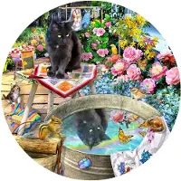 Sunsout Puzzle Katze Kitty Reflections - 500 Teile Karton