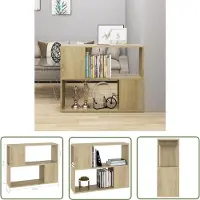 The Living Store TV-Schrank Sonoma-Eiche 80x24x63 cm Holzwerkstoff