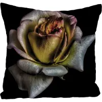 Queence Dekokissen "Blüte", bunt (bunt, geblümt), B:40cm L:40cm, Polyester, Dekokissen_Sitzkissen_Kissenhüllen, Dekokissen, Kissenhülle ohne Füllung, 1 Stück