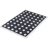 Kleine wolke "Vienna" Höhe 5 mm rutschhemmend beschichtet fußbodenheizungsgeeignet Badteppich, geringe Höhe, modernes Design, waschbar