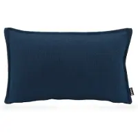 Hock Dekokissen H.O.C.K. "Mali", blau (navy, unifarben), B:30cm H:10cm L:50cm, Polyester, Dekokissen_Sitzkissen_Kissenhüllen, Dekokissen, einfarbig, Kissenhülle mit Füllung, 1 Stück
