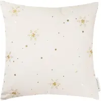 Tom Tailor Dekokissen HOME "Sparkling Stars" Gr. 1, weiß (wollweiß, weiß, sterne), B:38cm L:38cm, Polyester, Dekokissen_Sitzkissen_Kissenhüllen, Dekokissen, Kissenhülle ohne Füllung, 1 Stück