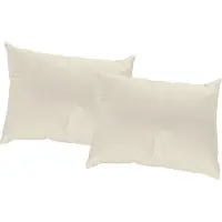 Wirth Dekokissen Gr. 1, beige (creme, unifarben), B:40cm L:40cm, Kunstfaser, Dekokissen_Sitzkissen_Kissenhüllen, Dekokissen, Kissenhülle ohne Füllung, 2 Stück