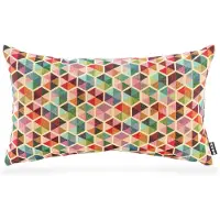 Hock Dekokissen H.O.C.K. "Akasma", bunt (bunt, bedruckt), B:50cm L:30cm, Baumwolle, Polyester, Dekokissen_Sitzkissen_Kissenhüllen, Dekokissen, Kissenhülle mit Füllung, 1 Stück, 50/30 cm