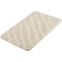 Kleine wolke Badematte "Tram, Badvorleger, Badezimmer Teppich", braun (caramel), H:20mm, Polyacryl, Badematten, Badematte, Badteppich, modernes Wellen Design, Hoch-Tief Effekt
