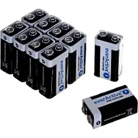 EverActive Pro Alkaline 9V 6LR61 Batterie, 10 Stück