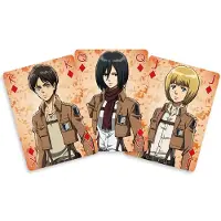 Sakami Merchandise SAKAMI - Attack On Titan - 52 Spielkarten - Poker original &