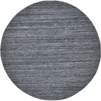 Theko Wollteppich "Pure UNI", rund, 14 mm Höhe, Handwebteppich, meliert, reine Wolle, handgewebt