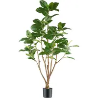 Creativ Green Kunstbaum "Ficus moclame" mit detailgetreuem Blattwerk