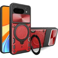 Techsuit CamGuard Pro Back Cover Hülle für Google Pixel 9a - Rot
