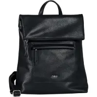 Gabor Rucksack "Mina", Damen, Gr. B/H/T: 29cm x 34cm x 13cm, schwarz, 100% Polyurethan, Rucksäcke Rucksack, aus weichem leichten Lederimitat, lässig im praktischen Format
