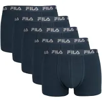 FILA Boxershorts "Boxershort 5er Pack", Herren, Gr. M, blau, Obermaterial: 95% Baumwolle CO. 5% Elasthan EL., Unterhosen Boxershorts