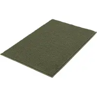 Kleine wolke Badematte "Kansas" Gr. 1, grün (olivgrün), H:15mm, Baumwolle, Badematten, Badematte, Badteppich, Uni Farben, reine Baumwolle, waschbar