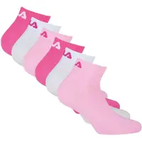 FILA Unisex Quarter Socken, 6er Pack - Kurzsocken, Training, Sport, Logo (2x 3 Paar)