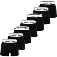 Ellesse Boxershorts "Boxershort Scopello 7pk Trunks 7er Pack", Herren, Gr. 4XL, schwarz, Obermaterial: 95% Baumwolle CO. 5% Elasthan EL., Unterhosen Boxershorts