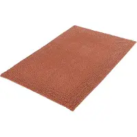 Kleine wolke Badematte "Cotone, Badvorleger, Badezimmer Teppich", orange (terracotta), H:17mm, Baumwolle, Badematten, Badematte, Badteppich, Uni Farben, reine Baumwolle, waschbar
