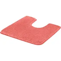 Kleine wolke Badematte "Meadow, Badvorleger, Badezimmer Teppich" Gr. 51, rot (marsala), H:30mm, Polyester, Badematten, Badematte, Badteppich, Uni Farben