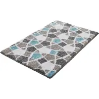 Kleine wolke Badematte "Sintra", rutschhemmend beschichtet, fußbodenheizungsgeeignet, Badteppich, modernes Mosaikdesign