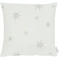 Apelt Dekokissen "5842", bunt (silberfarben, weiß, sterne), B:39cm L:39cm, Polyester, Dekokissen_Sitzkissen_Kissenhüllen, Dekokissen