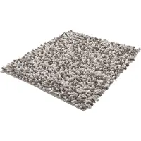 Kleine wolke Badematte "Sling", rutschhemmend beschichtet, fußbodenheizungsgeeignet, Badteppich, handgefertigt, 2 farbige Schlingenoptik