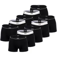 BOSS Boxershorts "Boxershort Trunk 5P Essential 10er Pack", Herren, Gr. XL, schwarz, Obermaterial: 95% Baumwolle CO. 5% Elasthan EL., Unterhosen Boxershorts