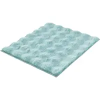 Kleine wolke Badematte "Cloud, Badvorleger, Badezimmer Teppich", grün (opal), H:28mm, Polyester, Badematten, Badematte, Badteppich, Uni Farben, Hoch-Tief Effekt, besonders weich