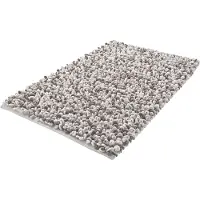 Kleine wolke Badematte "Sling, Badvorleger, Badezimmer Teppich", beige (macadamia), H:20mm, Baumwolle, Polyester, Badematten, Badematte, Badteppich, handgefertigt, 2 farbige Schlingenoptik